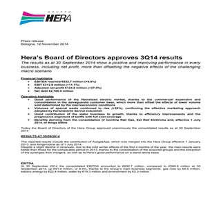 Press Release 3Q14 results