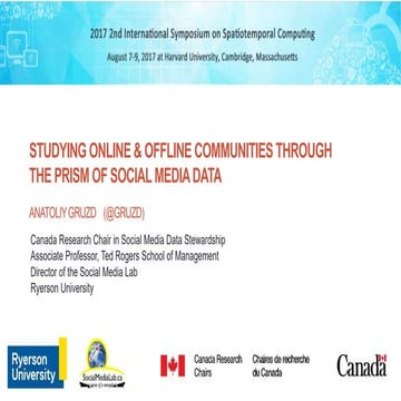 Studying Online & Offline Communities through the Prism of Social Media Data