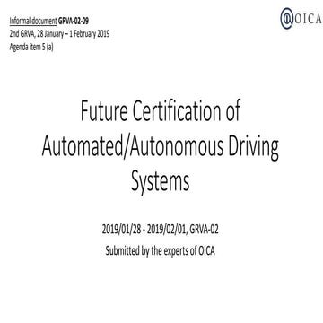 Autonomous Industry Feedback 