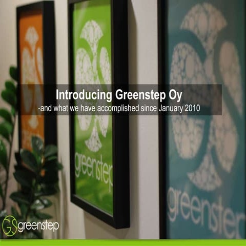 Greetings, Friends of Greenstep!