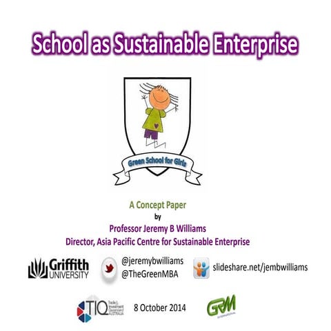 School as Sustainable Enterprise