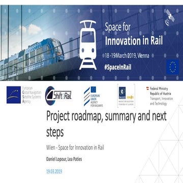 GSA project roadmap summary and next steps