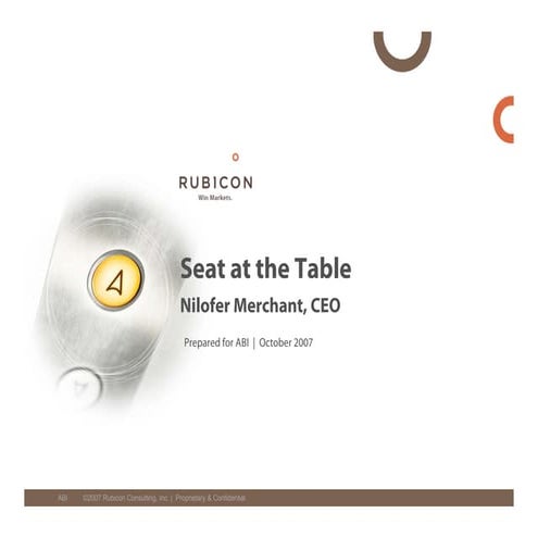 Getting Seat At The Table