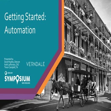 Getting Started: Automation