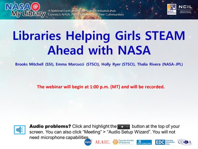 Libraries Helping Girls STEAM Ahead with NASA
