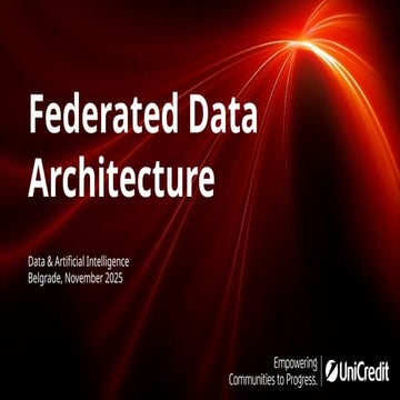 [DSC Europe 25] Miodrag Pesovic & Vladislav Radonjic - Federated Data Architecture - SQL assistant.pptx