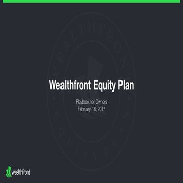 The Wealthfront Equity Plan (Stanford Graduate School of Business 2017)