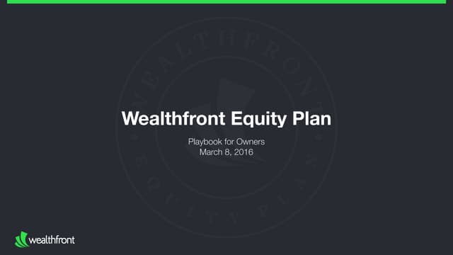 The Wealthfront Equity Plan (Stanfo...