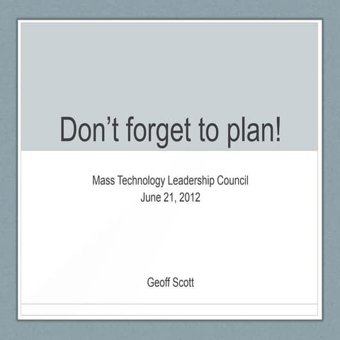 Geoff Scott, Zynga presentation from MassTLC seminar on taking your agile dev...