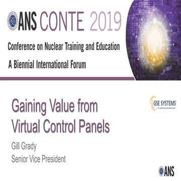 GSE Gaining Value From Virtual Control Panels CONTE 2019