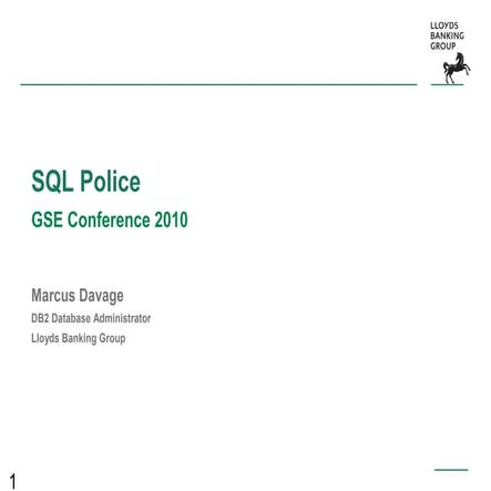 SQL Police | PPT