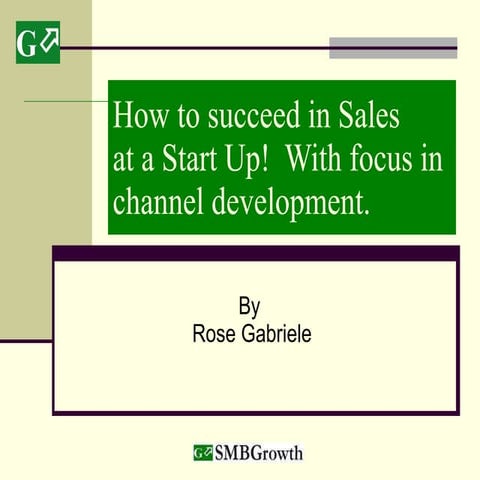 G Selling At Startups