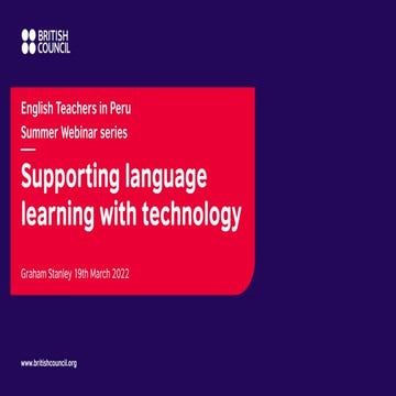 Supporting language learning with technology | PPT