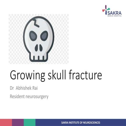 Growing skull fracture