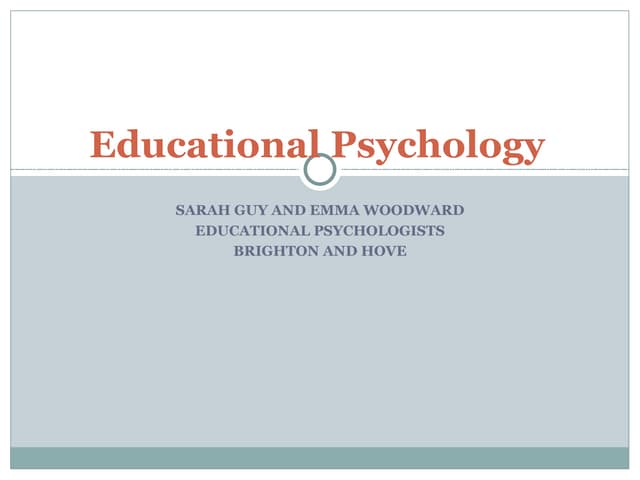 Educational Psychology