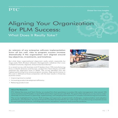 Aligning Your Organization for PLM Success