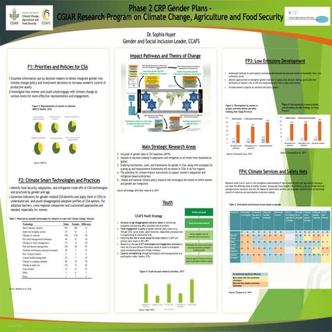 CCAFS Phase 2 CRP Gender Plans