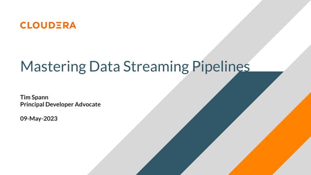GSJUG: Mastering Data Streaming Pipelines 09May2023