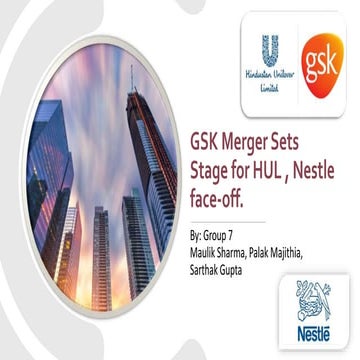 Gsk merger sets stage for hul , nestle