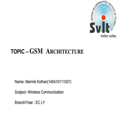 GSM architecture