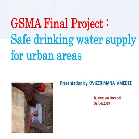 GSMA - Safe drinking water supply for urban areas