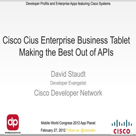 Gsma mwc david staudt feb 27 2012