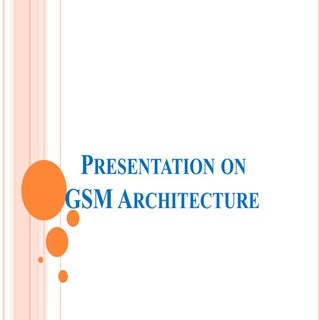 Gsm architecture