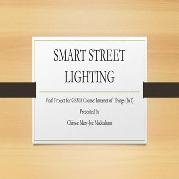  Smart Street Lighting