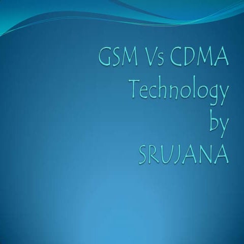 GSM vs CDMA | PPTX