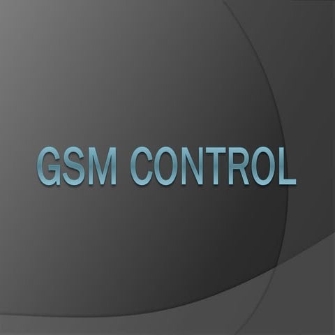 Gsm control