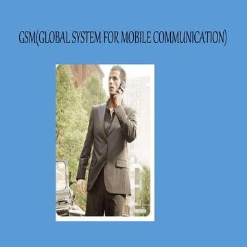 Gsm(global system for mobile communication) (2)