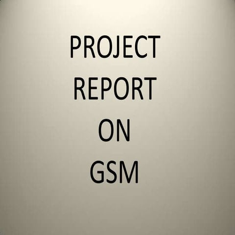 Gsm ppt