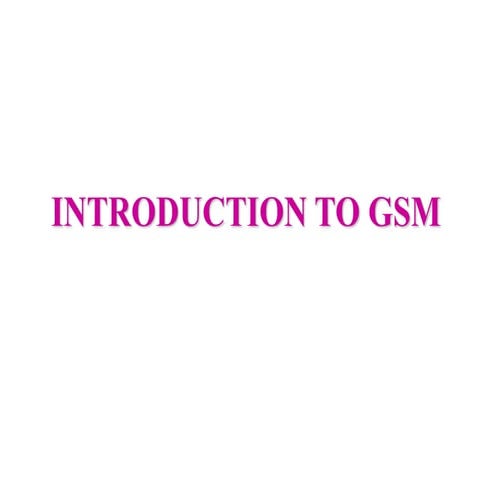 In Depth Basics of GSM for beginner (Telecom)
