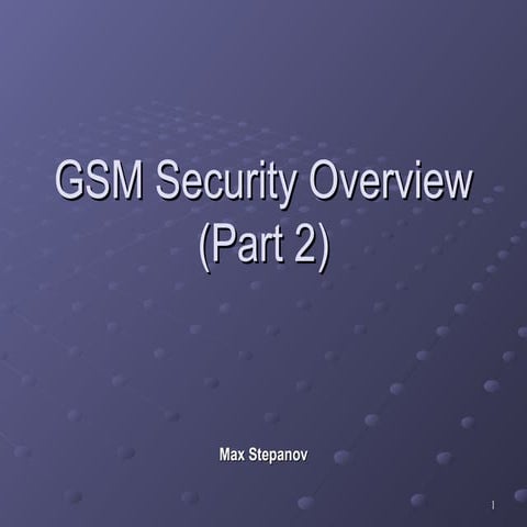Gsm security | PPT