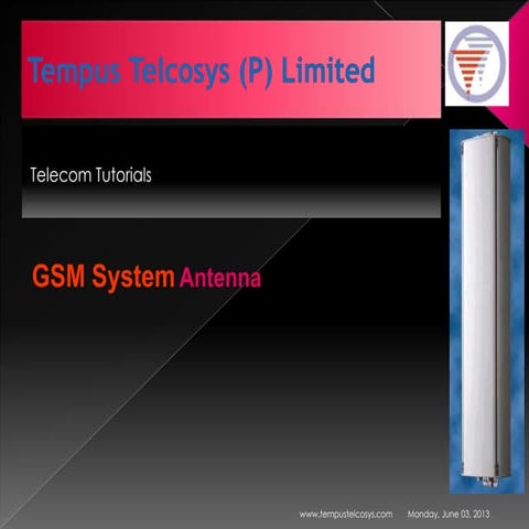 Gsm system antenna