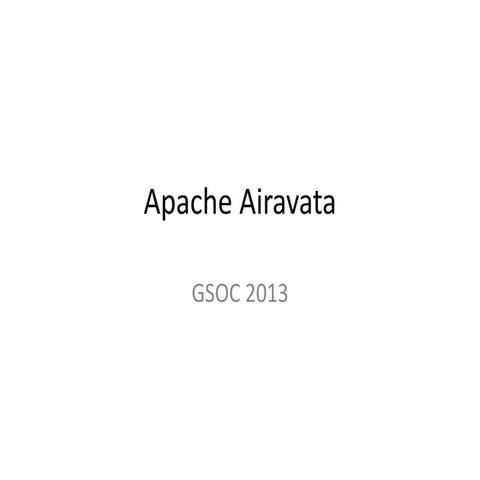 Gsoc airavata