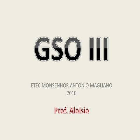 GSOIII (JAVA) REVISÃO