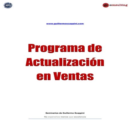 Programa de Actualización en Ventas