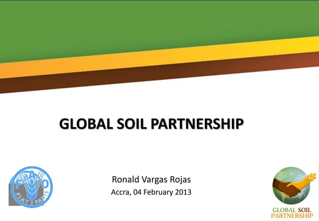 Global soil partnership, Ronald Vargas, FAO