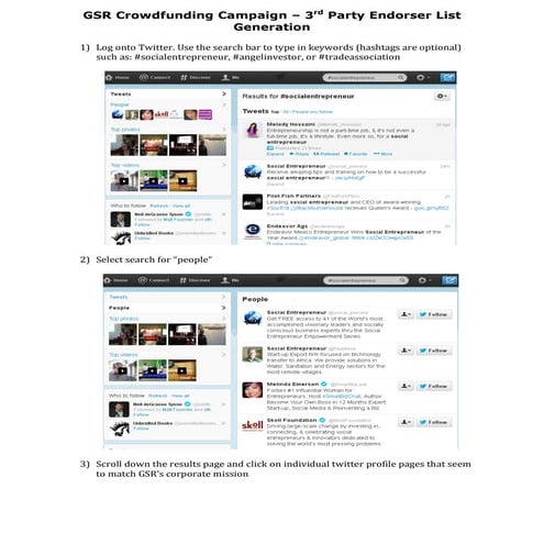 GSR Crowdfunding Campaign - Lead Generation Tutorial