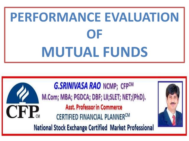 Mutual Funds Performance Evaluation Ppt Mutual Funds Performance Evaluation Ppt