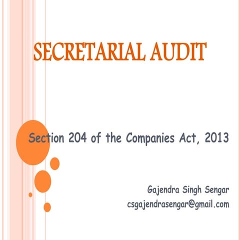 Secretarial Audit