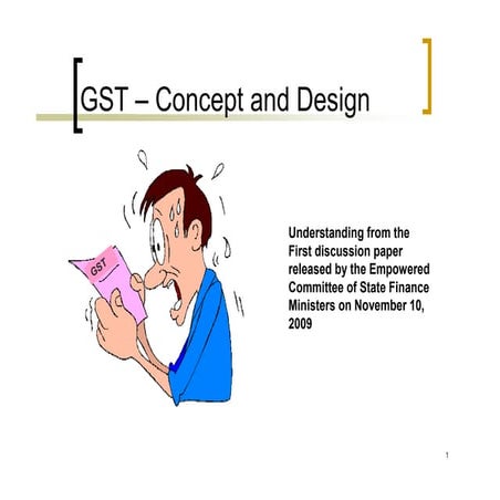 Gst   First Discussion Paper
