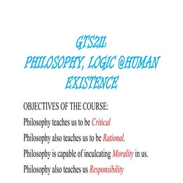 Philosophy, Logic and Human Existence.pptx