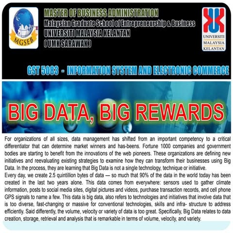 CASE 1 : Big Data Big Reward