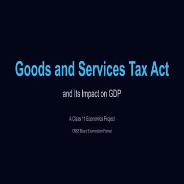 The Goods and Services Tax (GST), introd