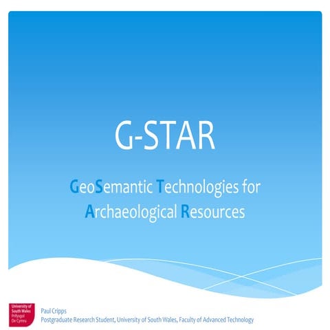 GeoSemantic Technologies for Archaeological Resources