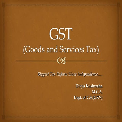 Gst ppt