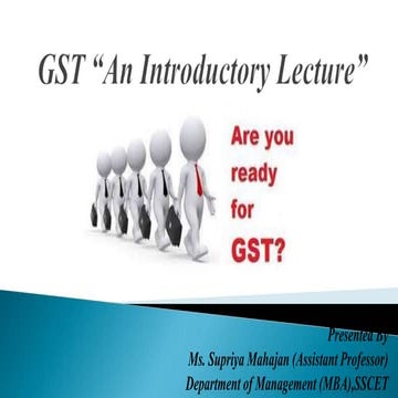Goods and Services Tax (GST)