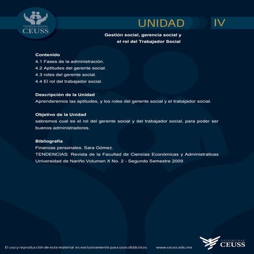 Gstrasoc 1. presentación unidad iv